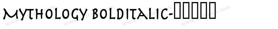 Mythology BoldItalic字体转换